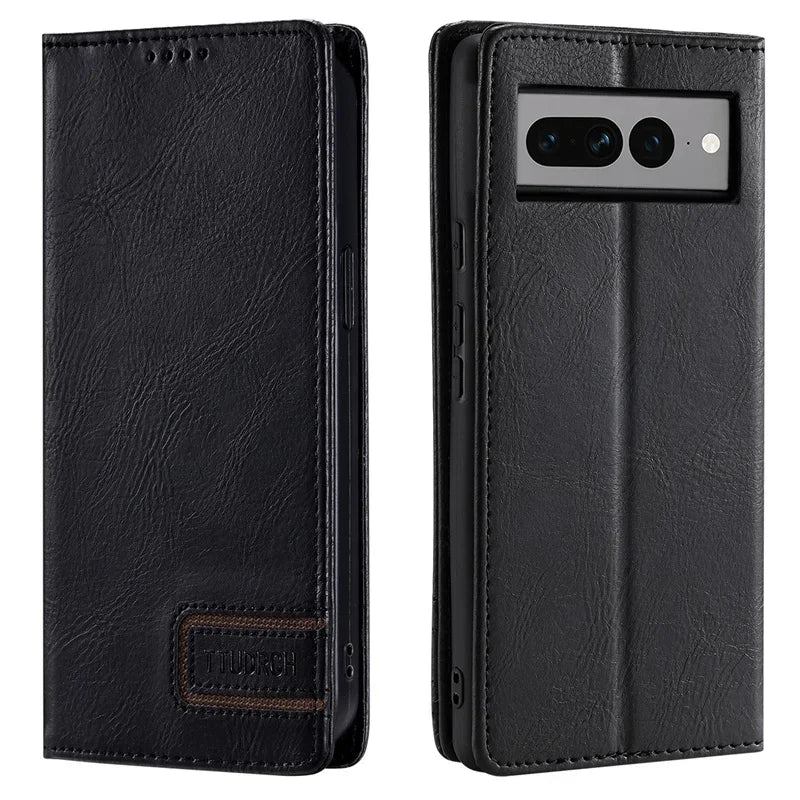 Magnetic Leather Flip Book Google Case - DealJustDeal