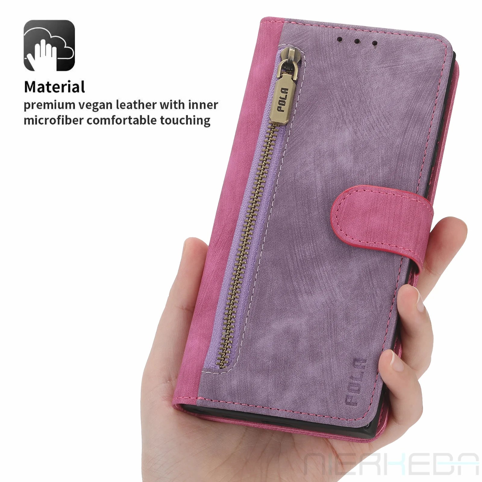 Flip Wallet Leather Galaxy A and M Case - DealJustDeal