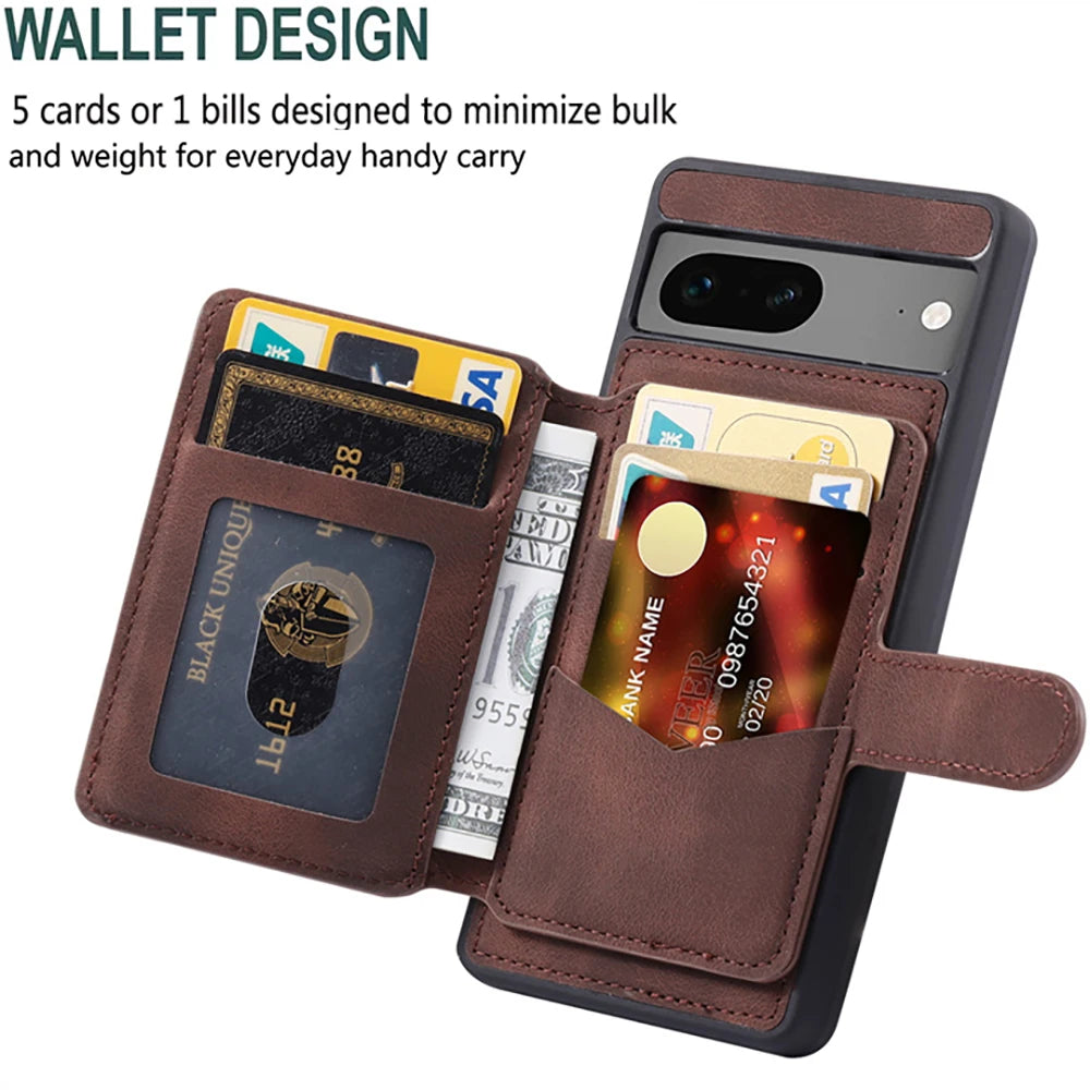 Leather Card Slot RFID Block Google Case - DealJustDeal