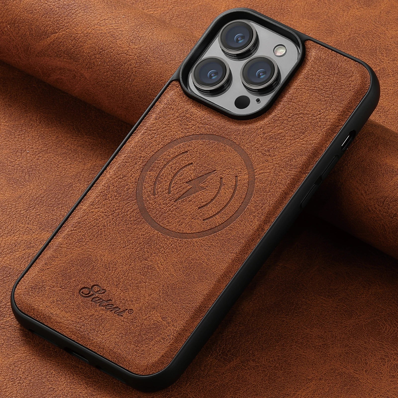 Magnetic Leather iPhone Case - DealJustDeal