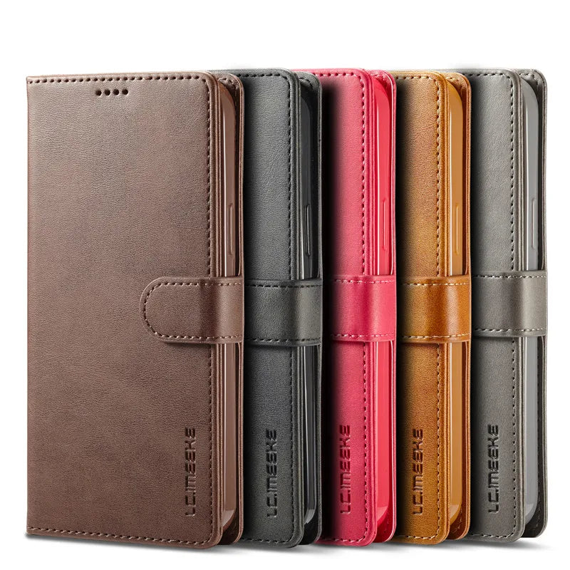 Magnetic Flip Leather iPhone Case - DealJustDeal