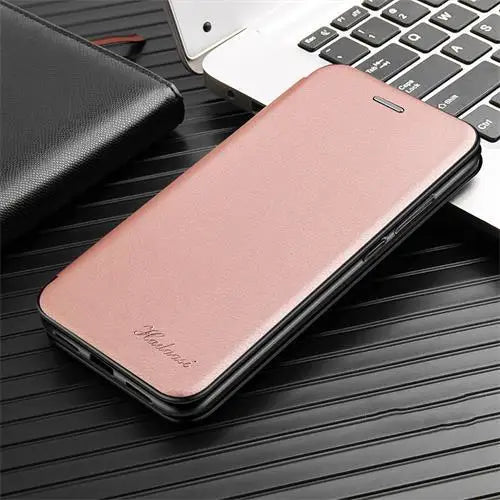 Luxury Leather Flip iPhone Case - DealJustDeal