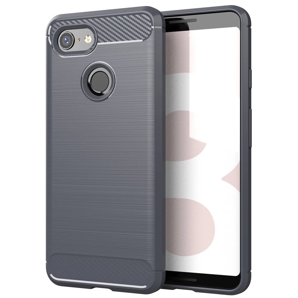 TPU Soft Shockproof Carbon Fiber Google Case - DealJustDeal