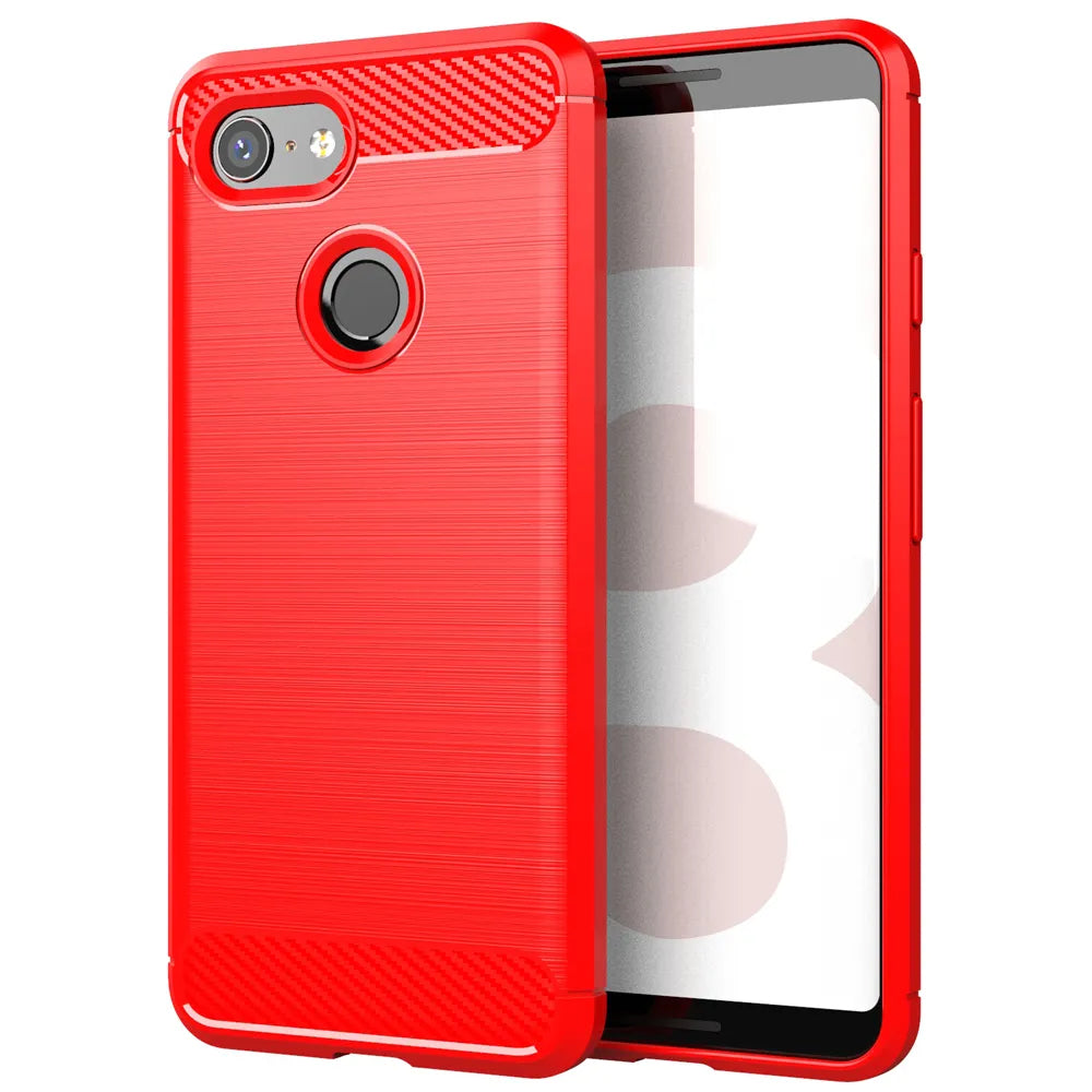 TPU Soft Shockproof Carbon Fiber Google Case - DealJustDeal