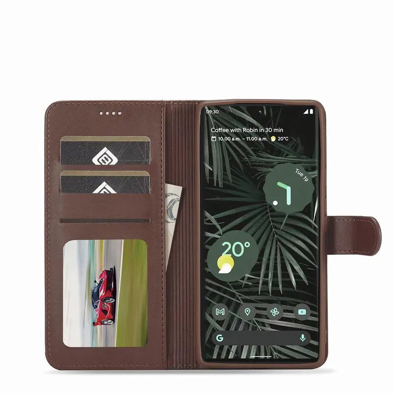 Leather Wallet Book Flip Google Case - DealJustDeal