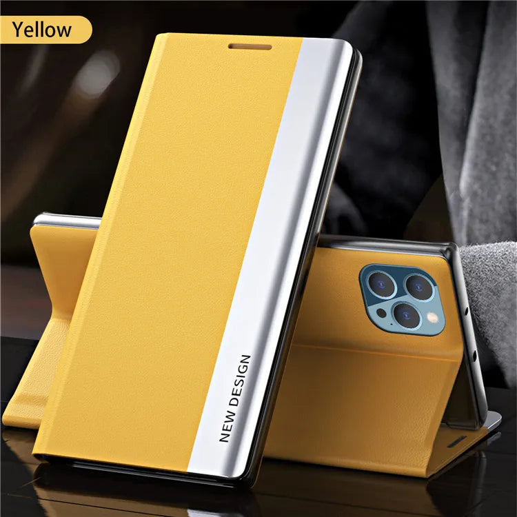 Wallet Stand Book Magnetic Flip iPhone Case - DealJustDeal