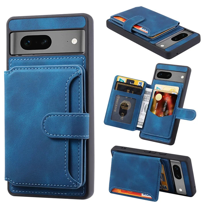 Leather Card Slot RFID Block Google Case - DealJustDeal