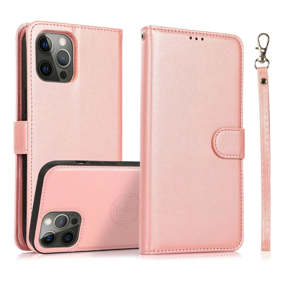 Stand Flip Wallet Magnetic Leather Protective iPhone Case - DealJustDeal