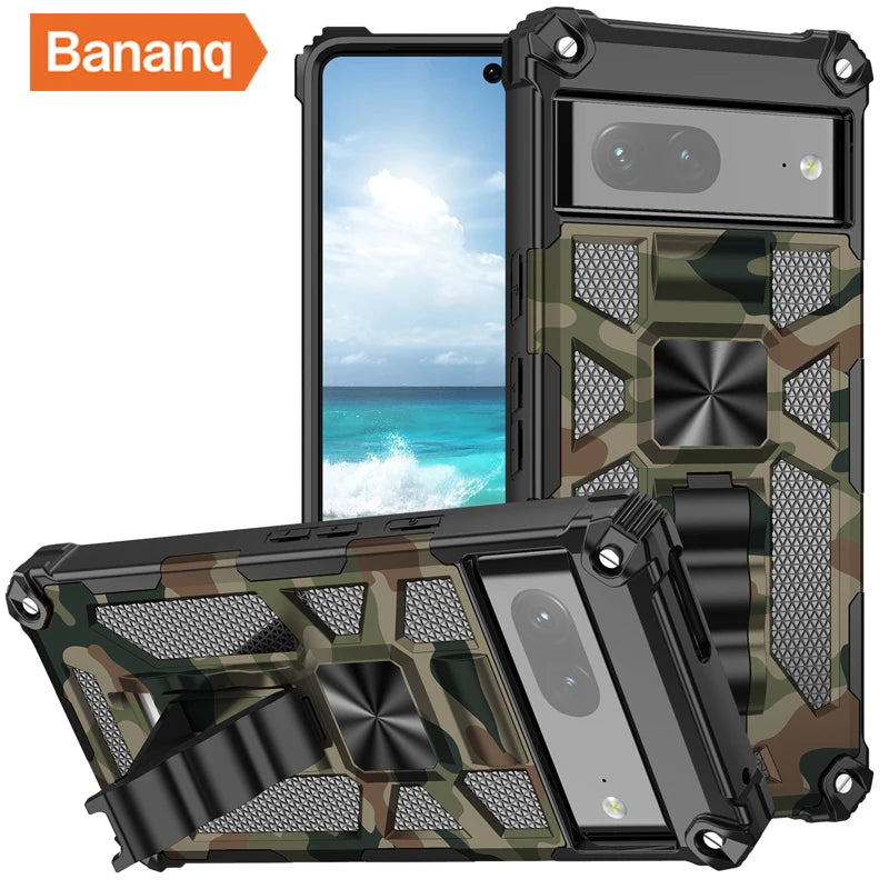 Camouflage Bracket Military Grade Holder Armor Google Case - DealJustDeal