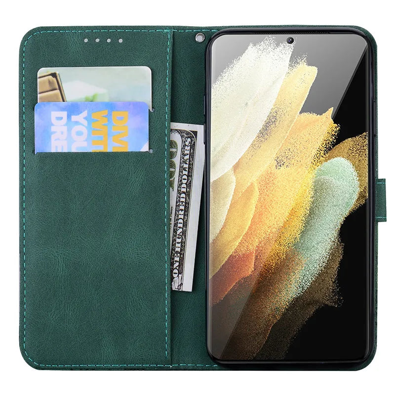 Wallet Bags Flip Butterfly Leather Galaxy S Case - DealJustDeal