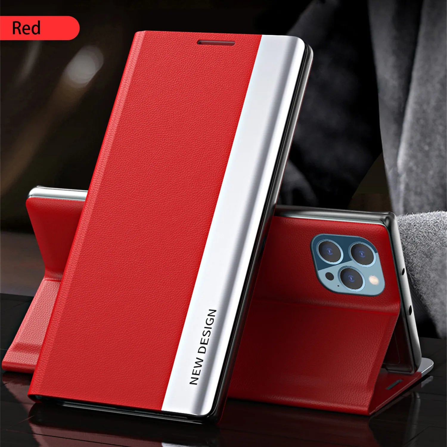 Wallet Stand Magnetic Flip iPhone Case - DealJustDeal