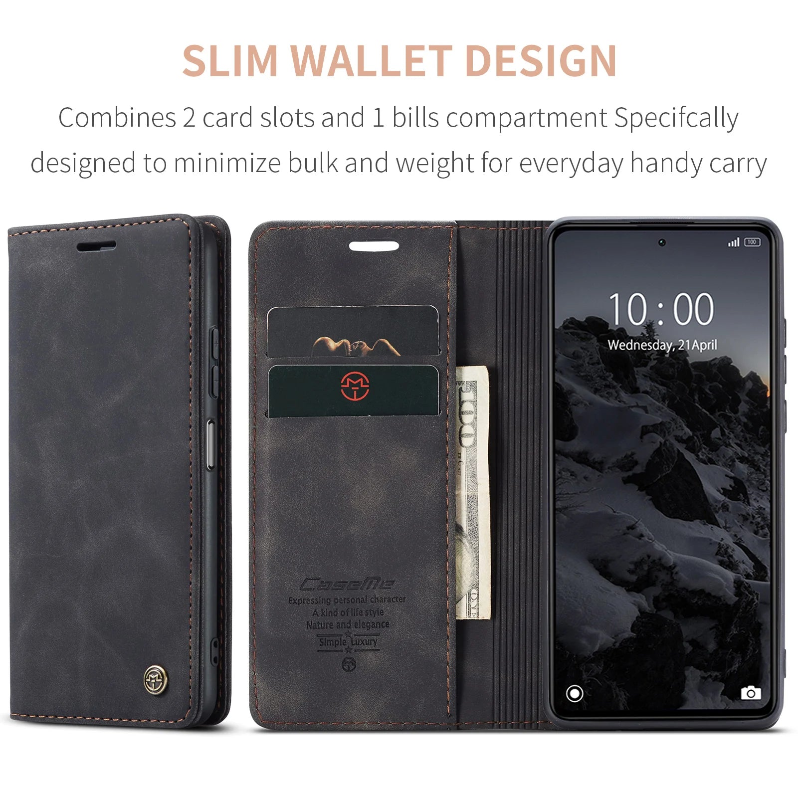 Magnetic Flip Wallet Leather Galaxy A and M Case - DealJustDeal