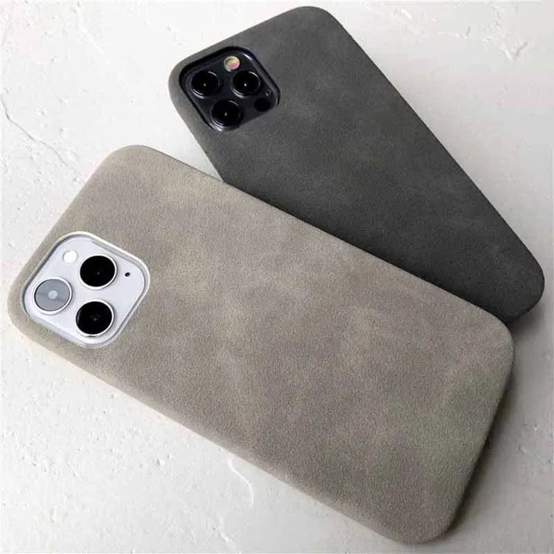 anti-skid Ultra thin Suede Texture leather iPhone Case - DealJustDeal