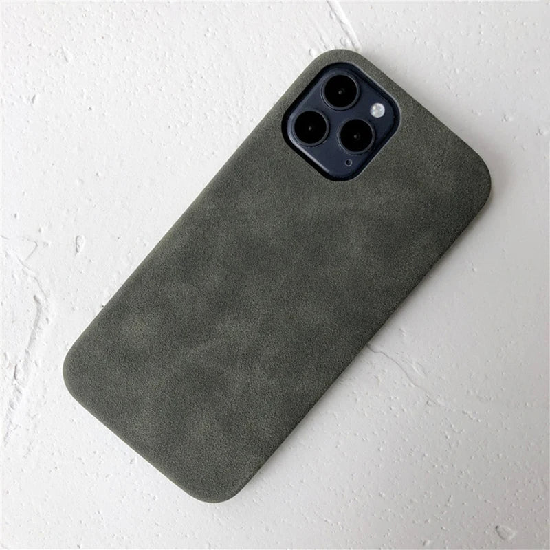 anti-skid Ultra thin Suede Texture leather iPhone Case - DealJustDeal