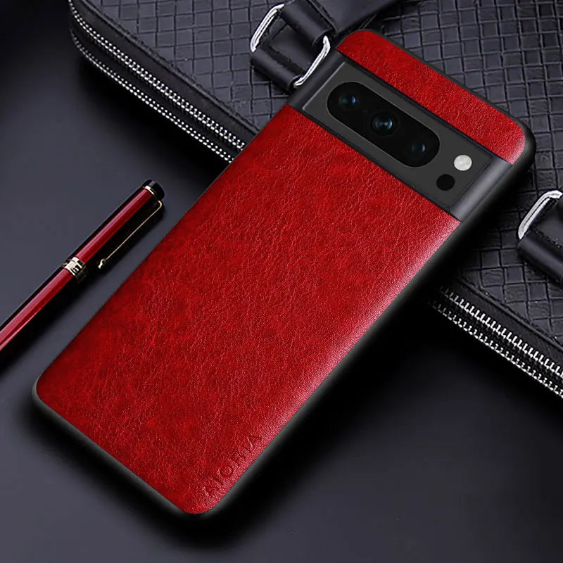 solid color design PU leather Google Case - DealJustDeal