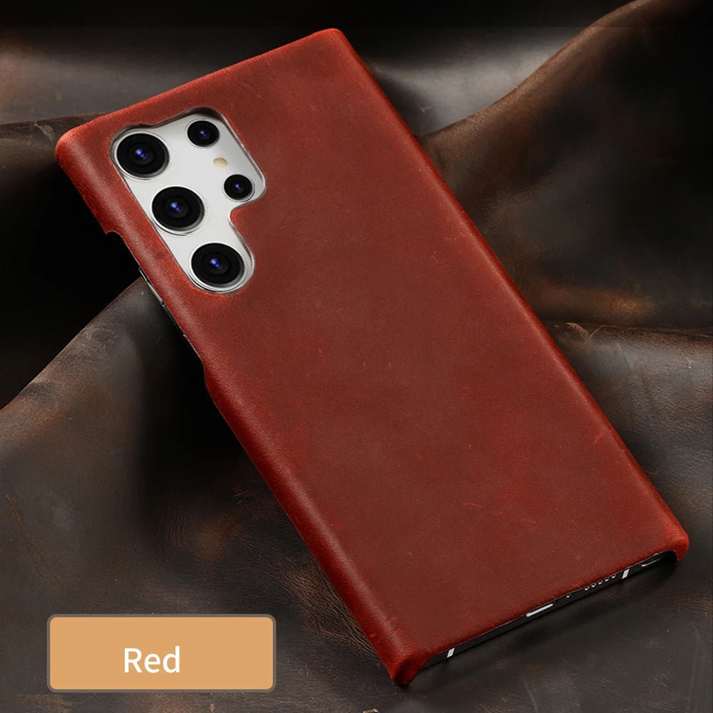 Genuine PULL-UP Retro Leather Galaxy A and S Case - DealJustDeal