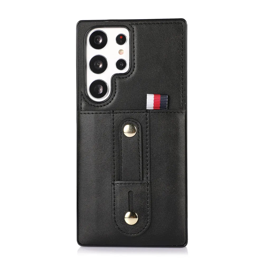 Wallet Card Slots Magnetic Leather Galaxy Note Case - DealJustDeal