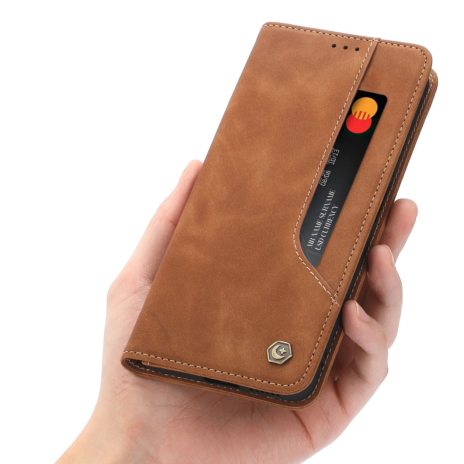 Wallet Magnetic Card Holder Leather Galaxy A Case - DealJustDeal