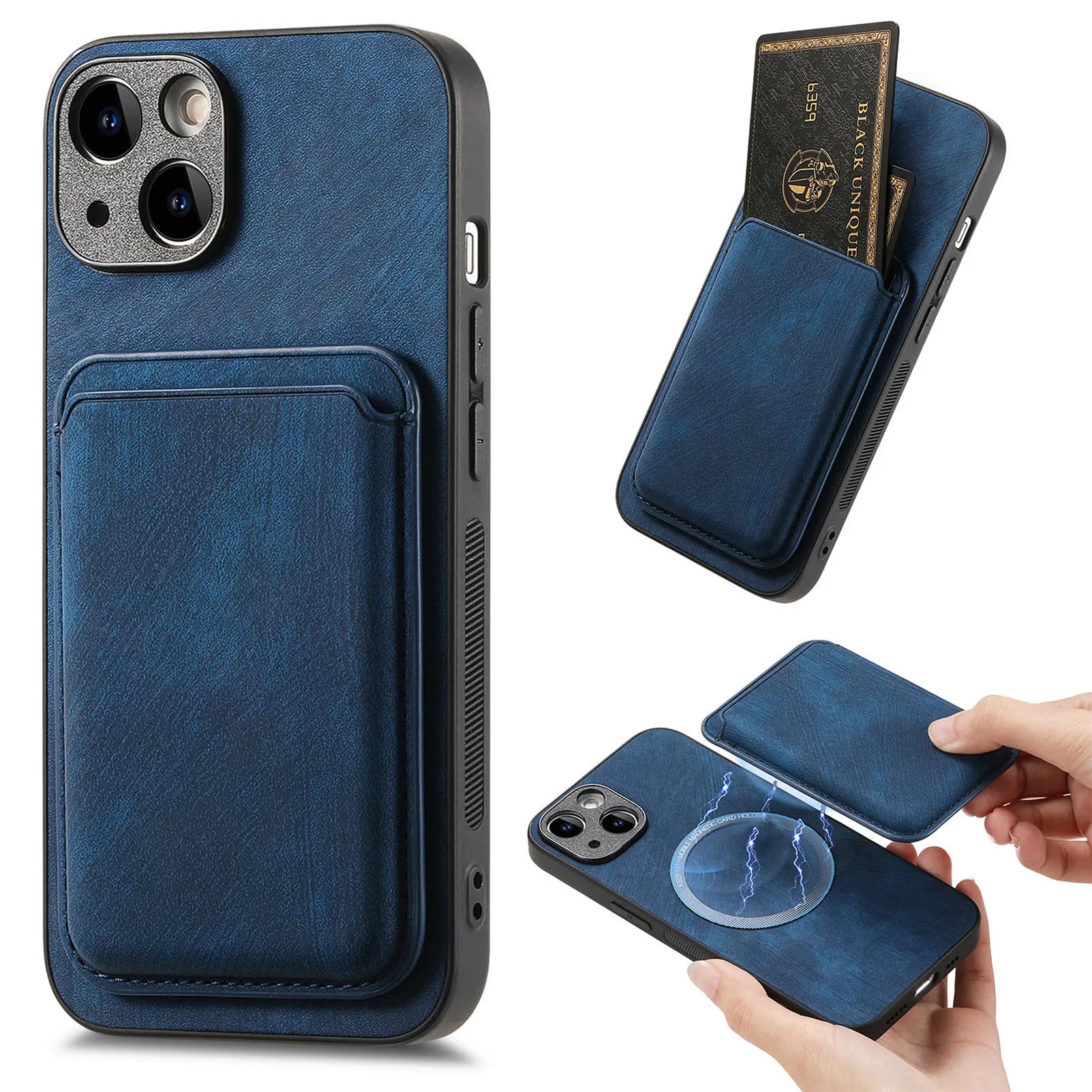 2 in 1 Detachable Magnetic Leather iPhone Case - DealJustDeal