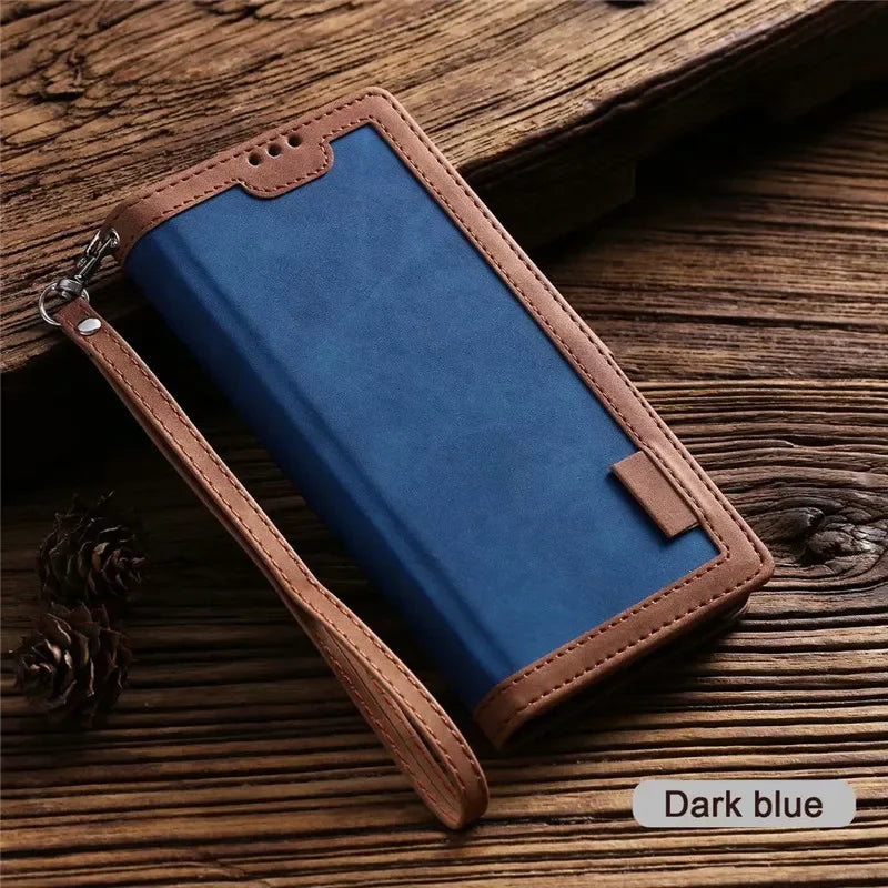 Retro Wallet Flip Leather iPhone Case - DealJustDeal