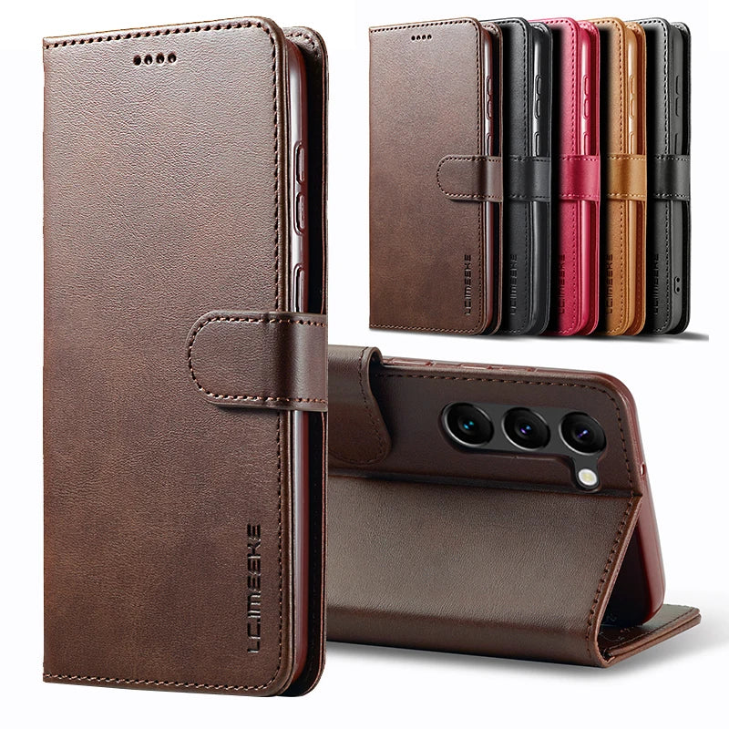 Flip Magnetic Leather Galaxy S Case - DealJustDeal