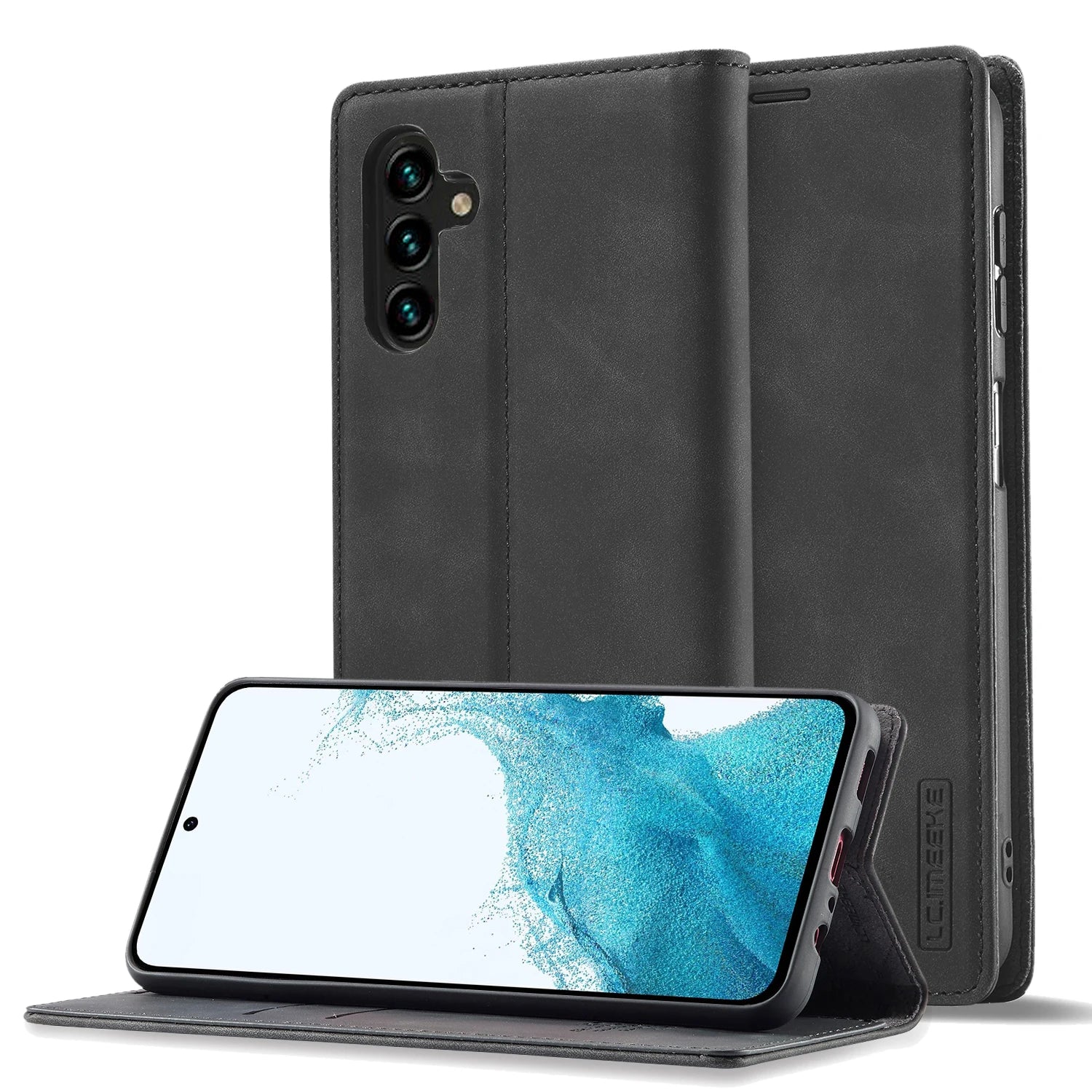 Magnetic Flip Wallet Leather Galaxy A Case - DealJustDeal