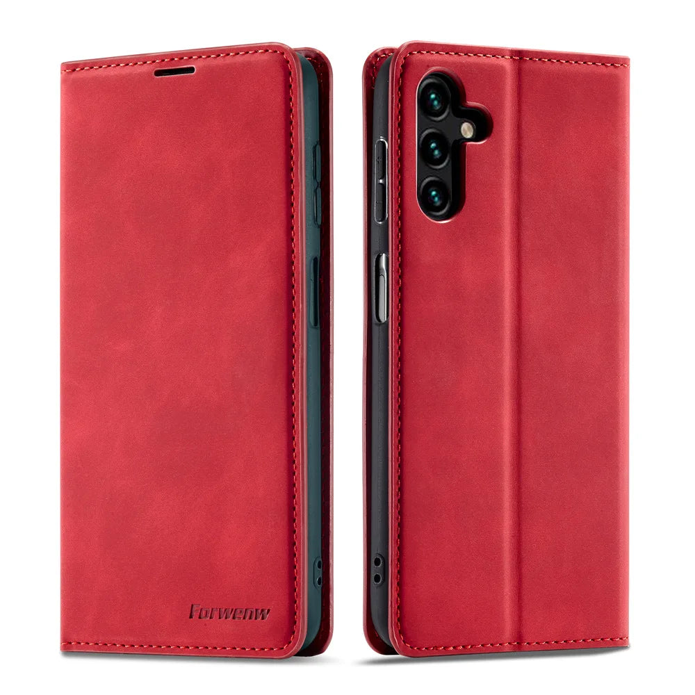 Flip Wallet Leather Galaxy A and M Case - DealJustDeal