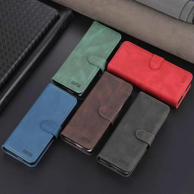 Card Slot Holder PU Wallet Leather Galaxy Z Fold Case - DealJustDeal