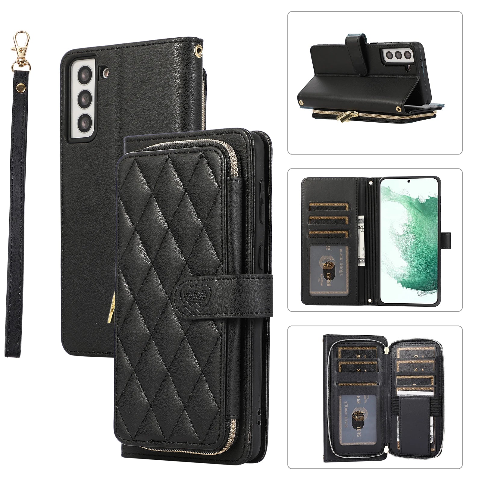 Crossbody Pocket Purse Leather Wallet Galaxy A, Note and S Case - DealJustDeal