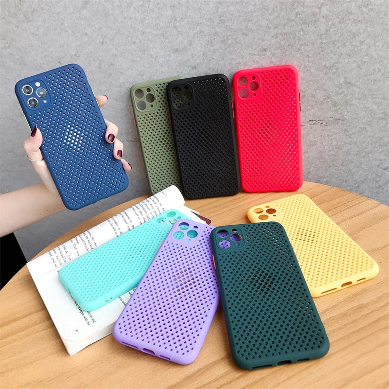 Breathable Ultra-thin Heat Dissipation Soft Silicone iPhone Case - DealJustDeal