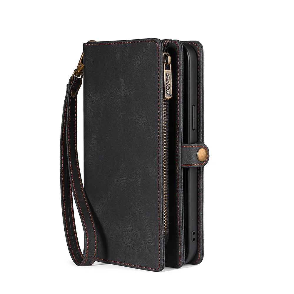 Magnetic Detachable Leather Wallet Flip galaxy A Case - DealJustDeal