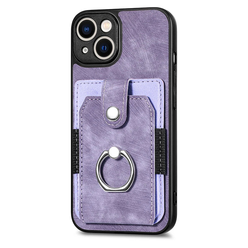 Card Slot Stand Wallet iPhone Case - DealJustDeal