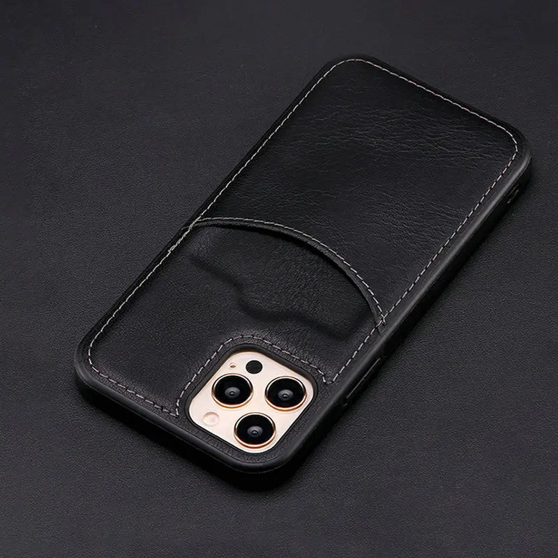 Fashion Wallet Credit Card Slot PU Leather iPhone Case - DealJustDeal