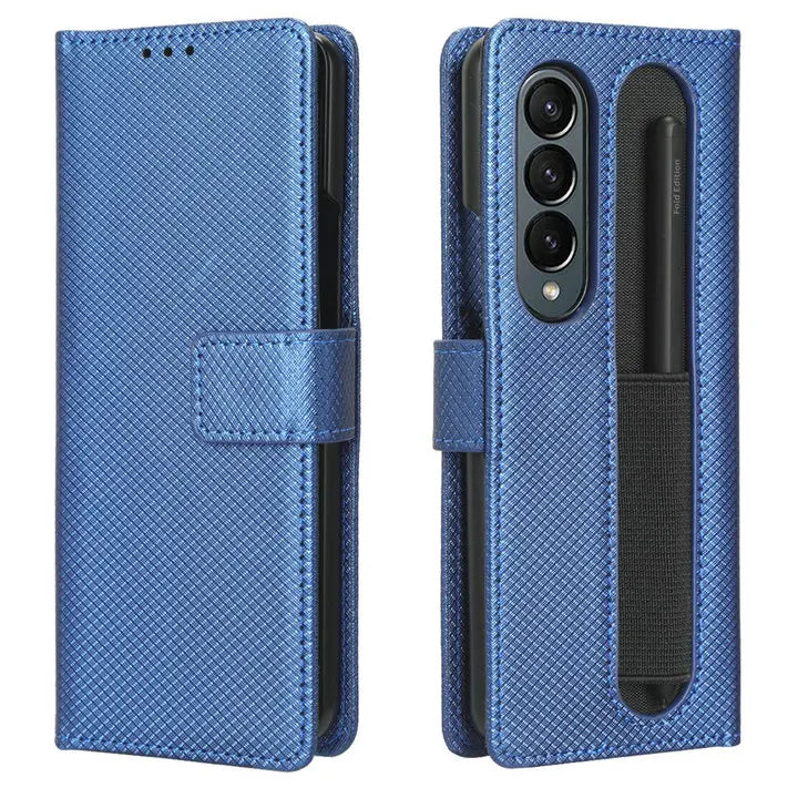 Card Slot Holder Wallet Leather Galaxy Z Fold Case - DealJustDeal