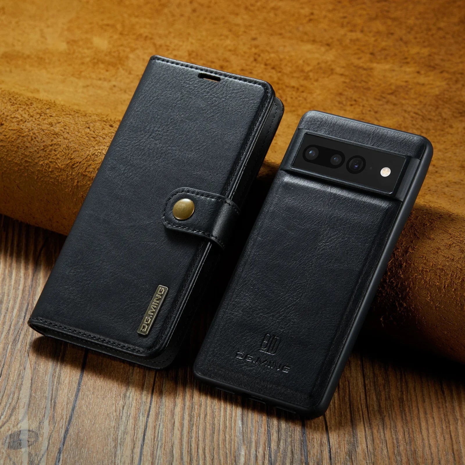 Retro Detachable Magnetic Leather Google Case - DealJustDeal