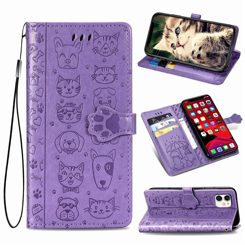 Lovely Cat Dog Kids iPhone Holster Case - DealJustDeal