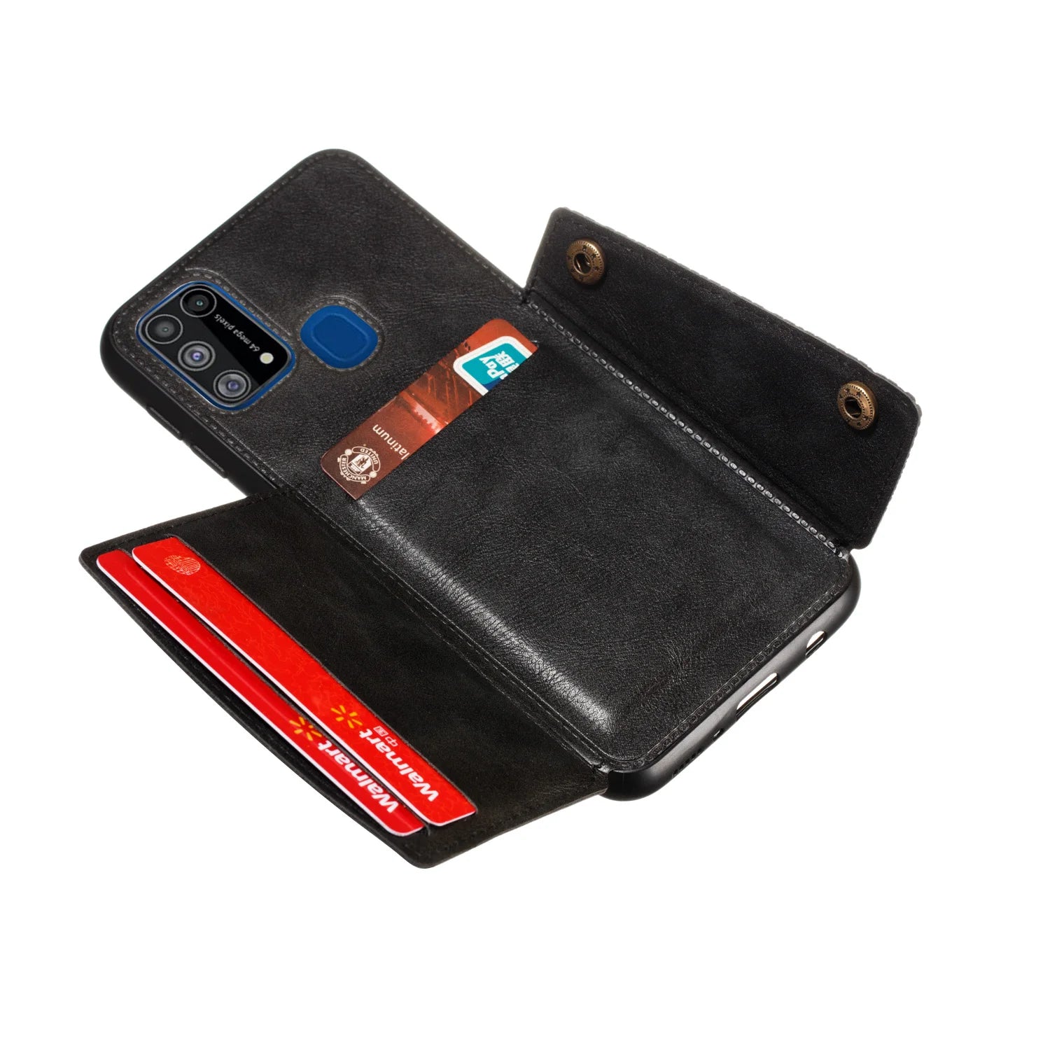 Magnetic Wallet Card Holder Galaxy F and M Case - DealJustDeal