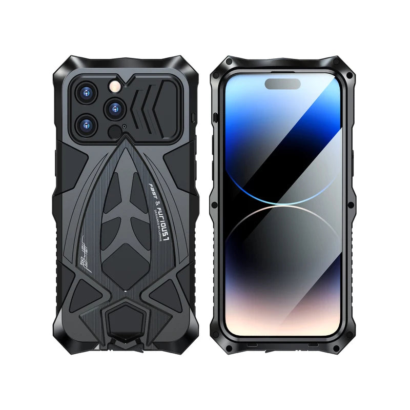 Shockproof Armor All Inclusive Metal iPhone Case - DealJustDeal