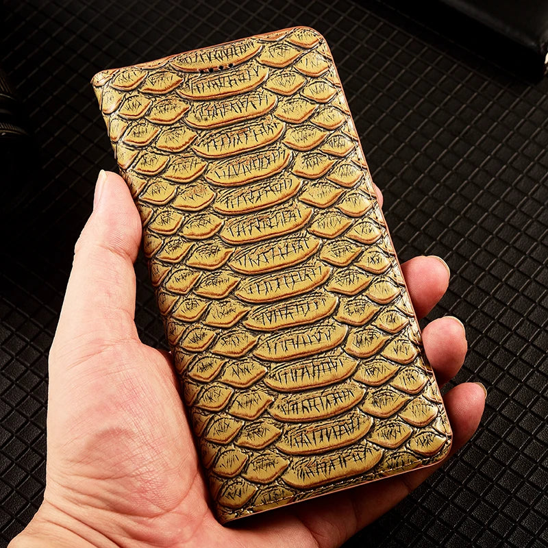 Python Genuine Leather Galaxy A Case - DealJustDeal