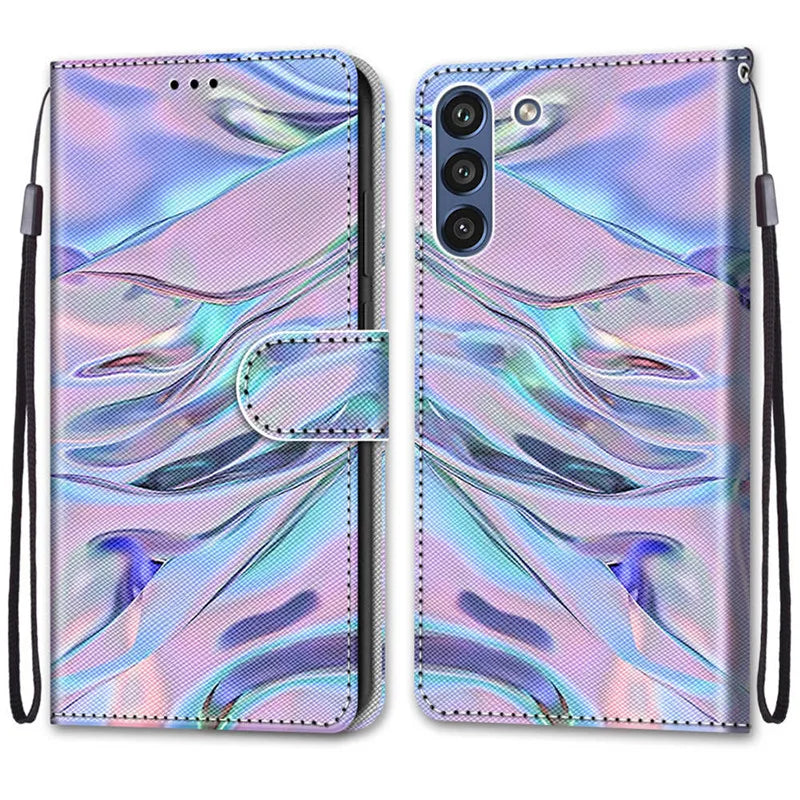 Flip Wallet Painted Leather Magnetic Galaxy S Case - DealJustDeal