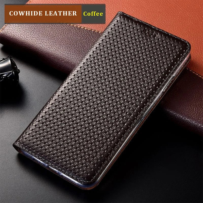 Magnetic Crocodile Pattern Cowhide Genuine Leather Galaxy S Case - DealJustDeal