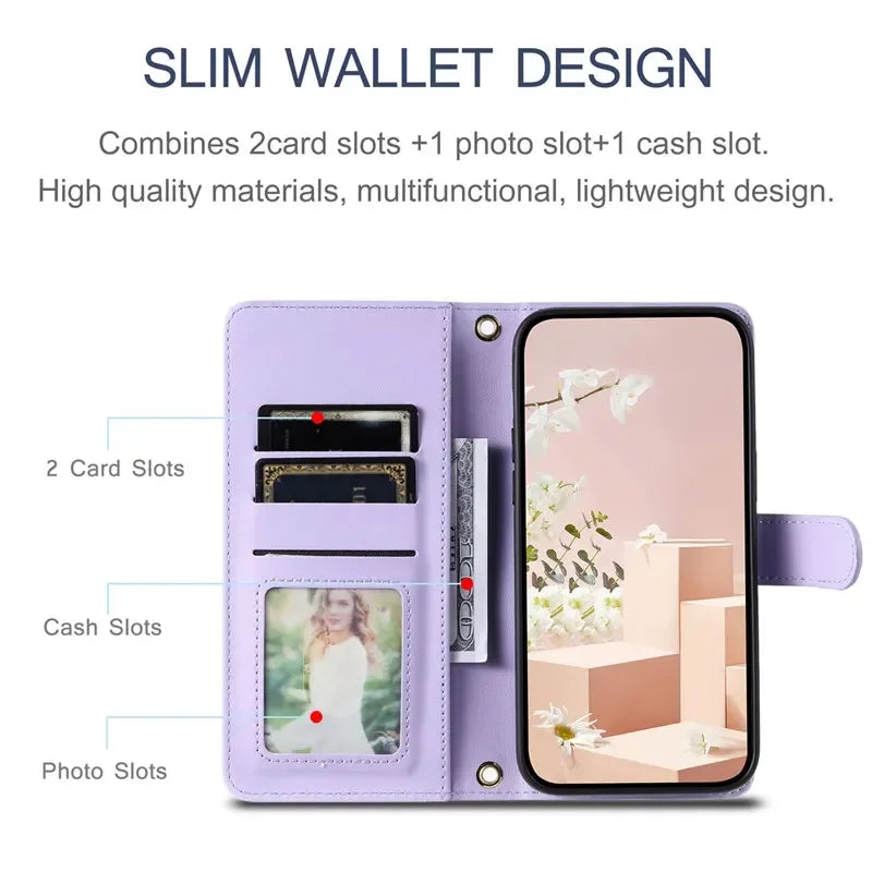 Wallet Card Flip Leather Galaxy S Case - DealJustDeal