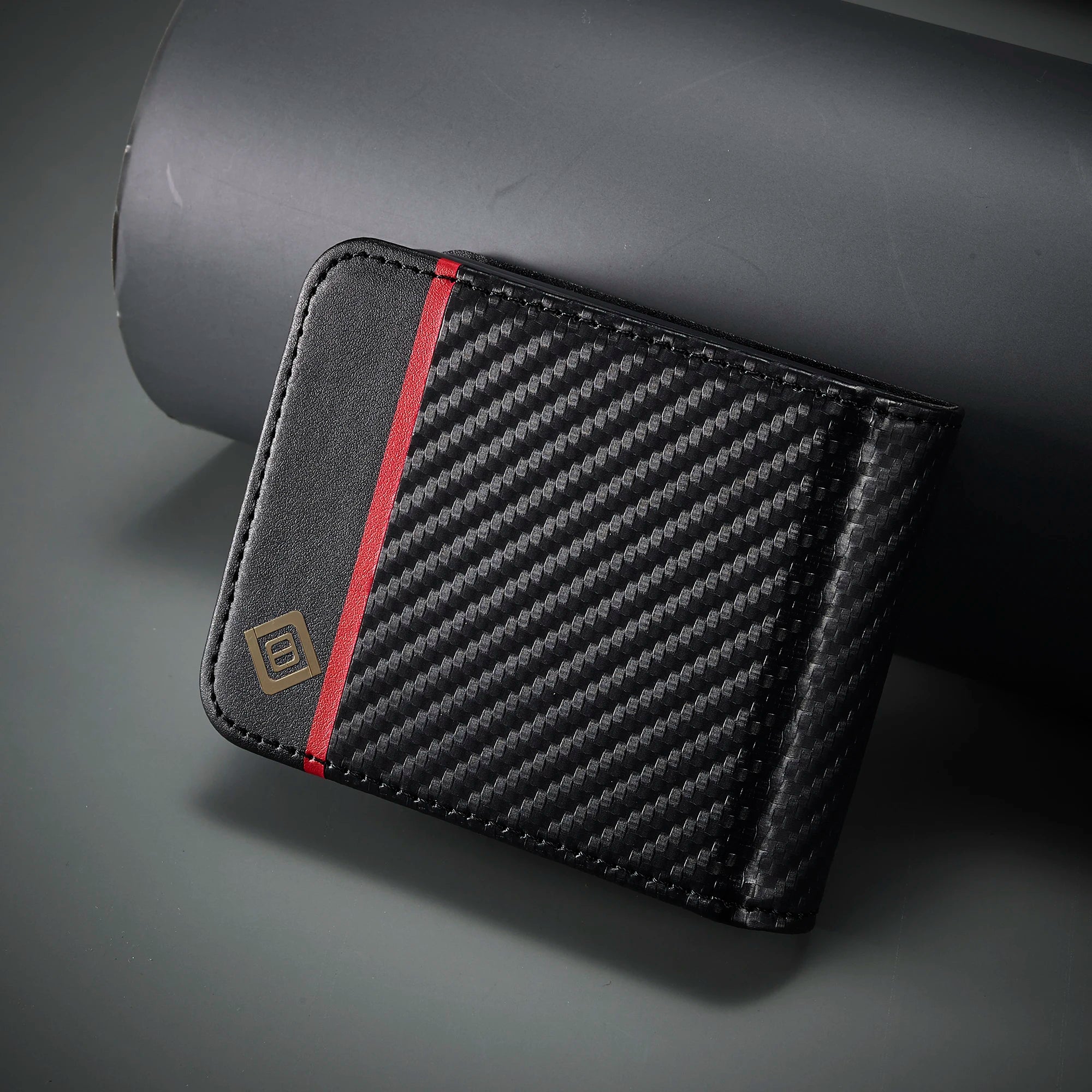 Magnetic Wallet Card Holder Carbon Fiber Leather Galaxy Z Flip Case - DealJustDeal