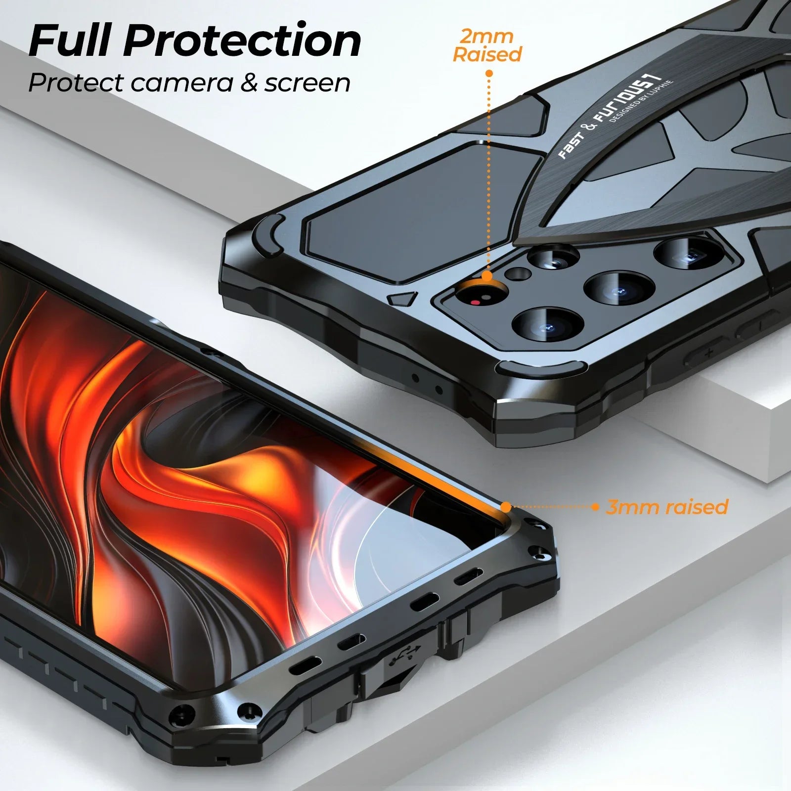 Metal Shock-Absorbing Armor Galaxy A and S Case - DealJustDeal