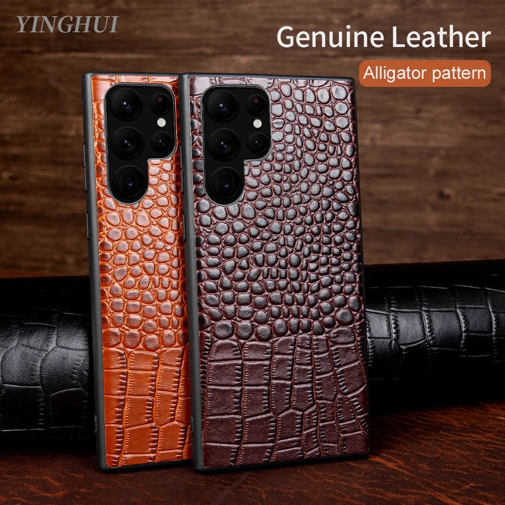 Genuine Leather galaxy Note and S Case - DealJustDeal