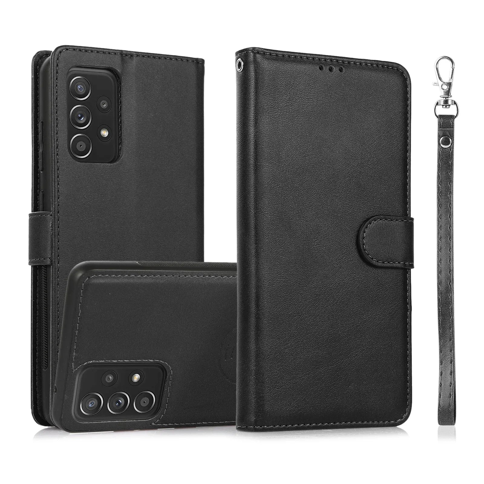 2 IN 1 Detachable Leather Card Slot Magnetic Wallet Galaxy A, Note and S Case - DealJustDeal