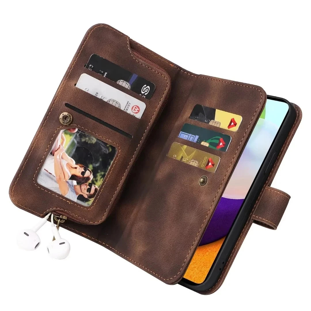 Lanyard Wallet Leather Galaxy A and M Case - DealJustDeal