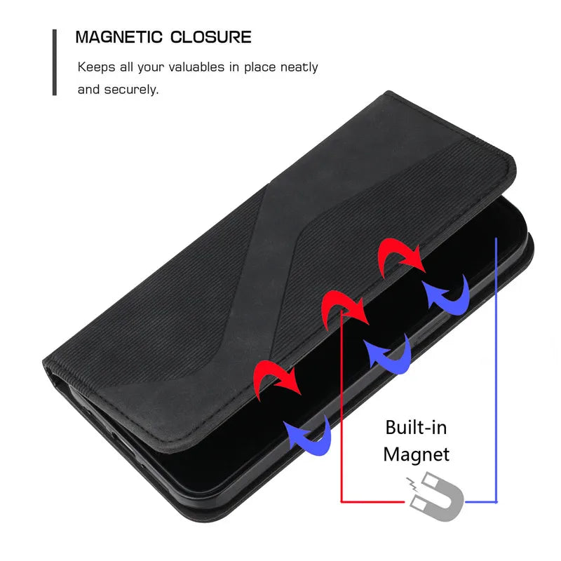 Magnetic Leather Book Google Case - DealJustDeal