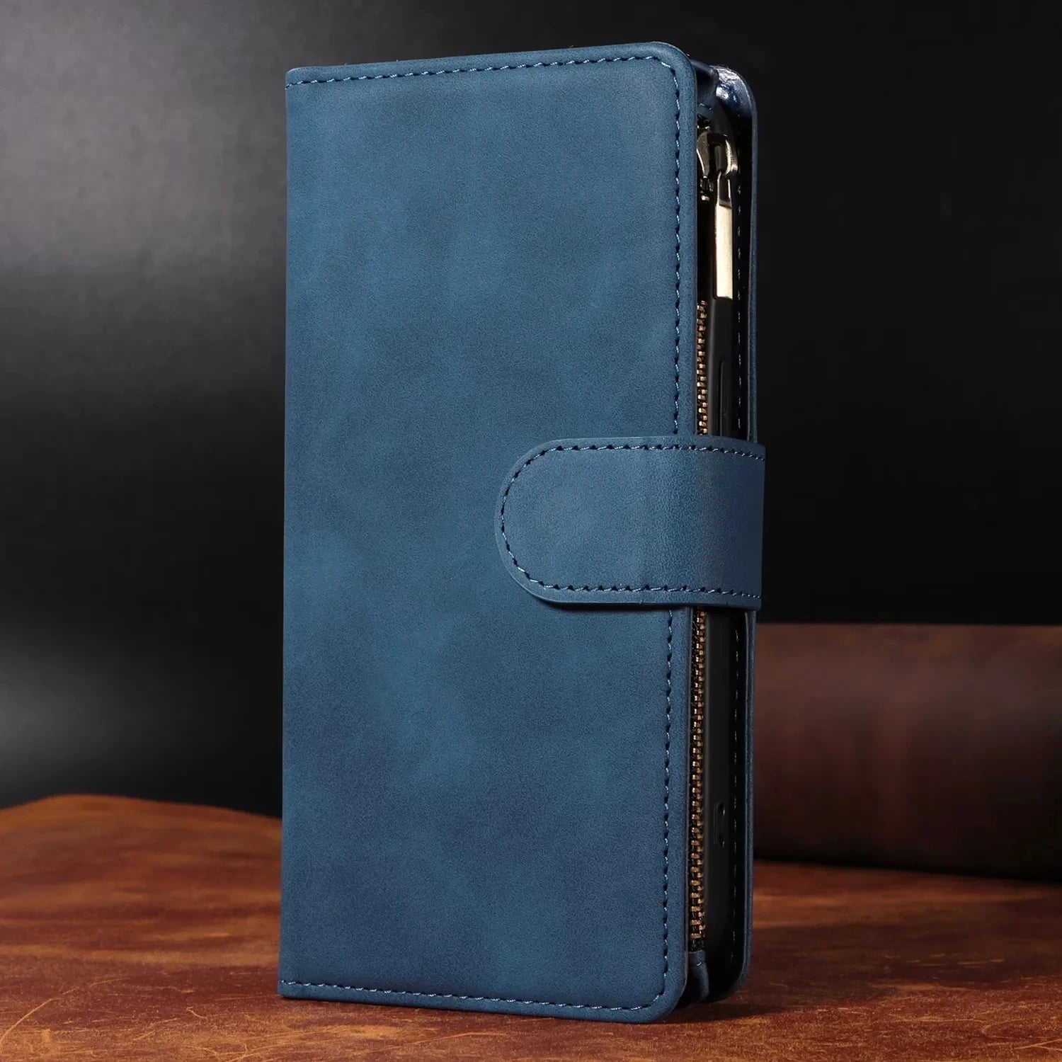 Leather Flip Wallet Galaxy A Case - DealJustDeal