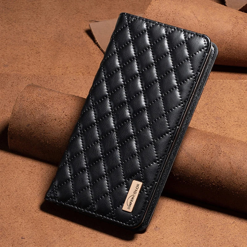 Skin Friendly Flip Wallet Leather Magnetic iPhone Case - DealJustDeal